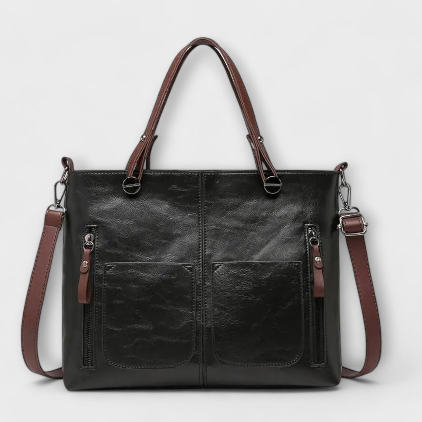PREMIUM LEATHER HANDBAG - LUXURY & TIMELESS ELEGANCE