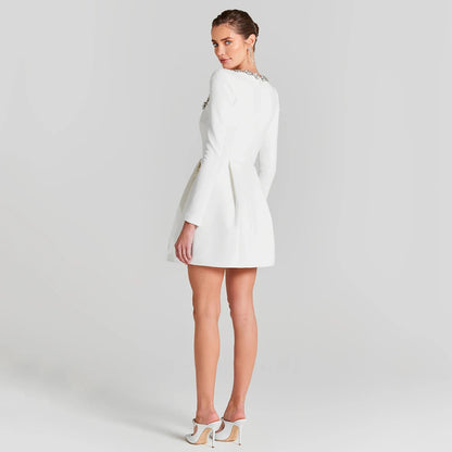 BARBARA- VELVET MINI DRESS