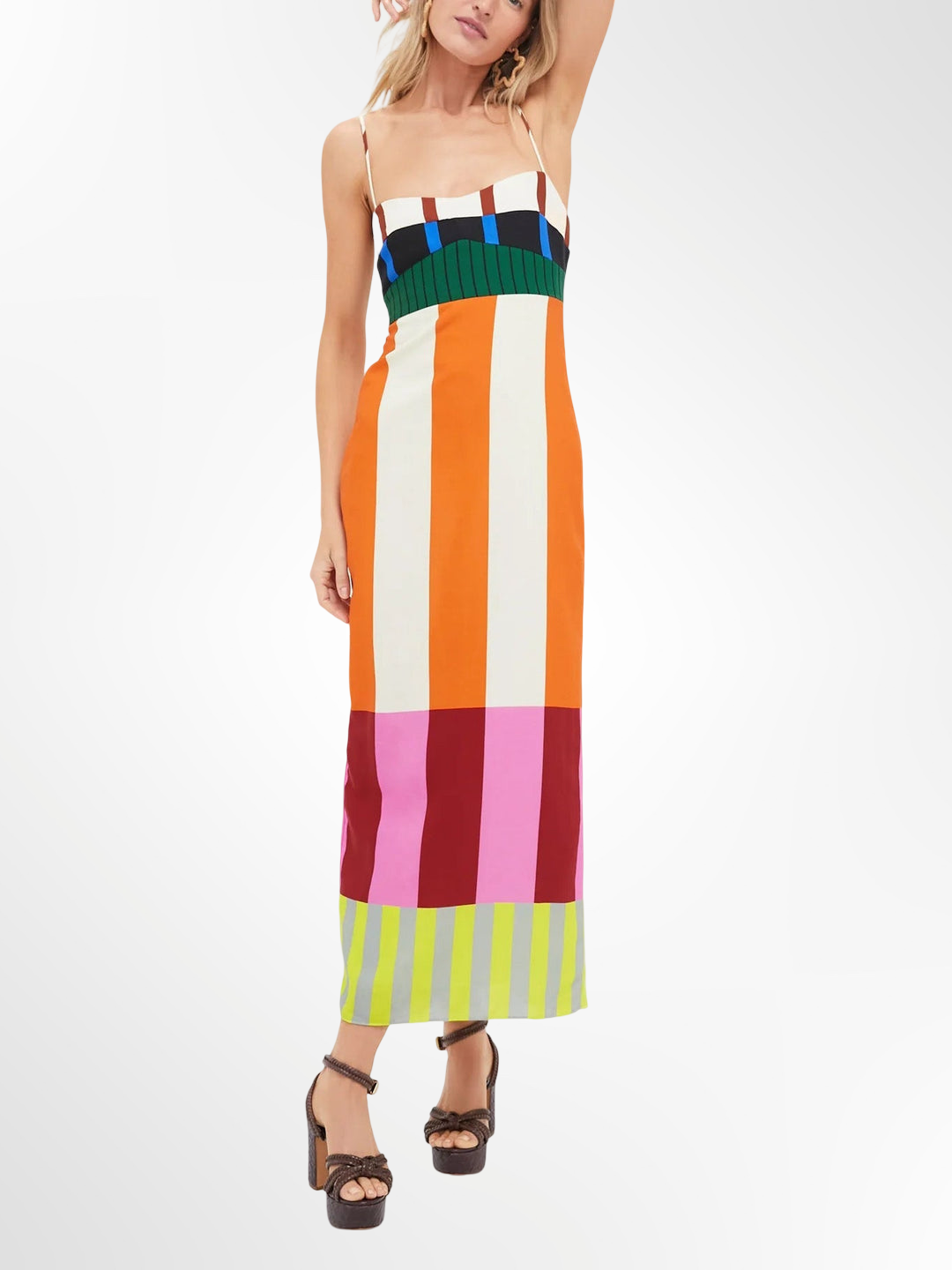 Elsa – radiant layers maxi dress