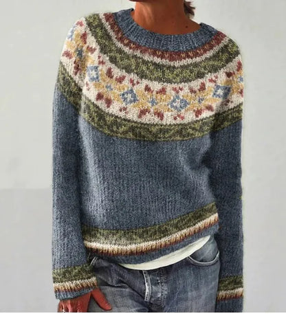 PIERINA - RETRO AUTUMN SWEATER