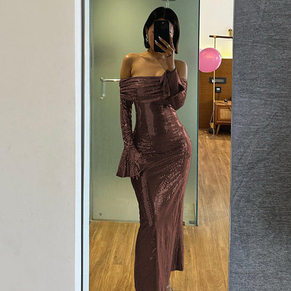ASTELLA - SPRAY EFFECT DRESS