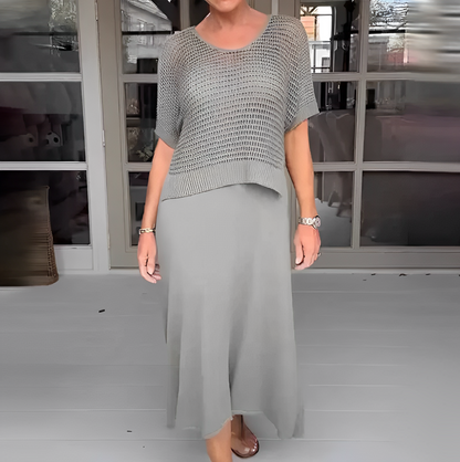 Mediterranean dress – sunny charm with crochet detailing