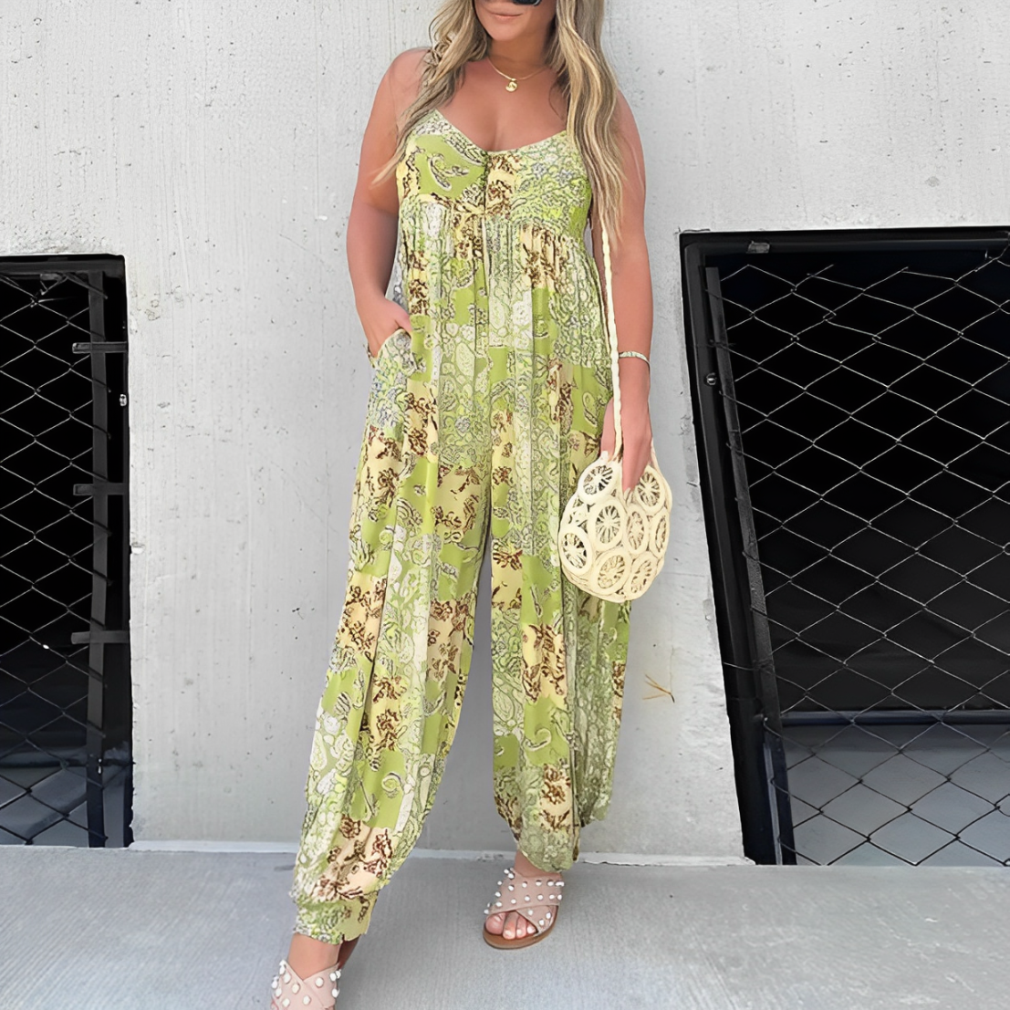 Mono Spring– light and charming jumpsuit with wide legs