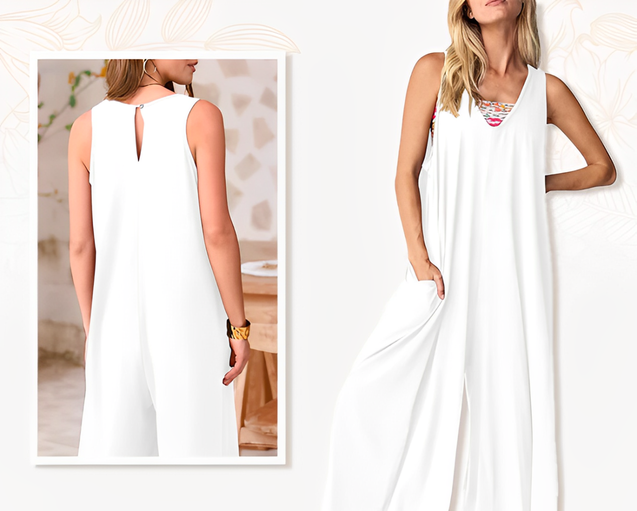 Brisa Urbana – soft flair with a V-neck and wide legs