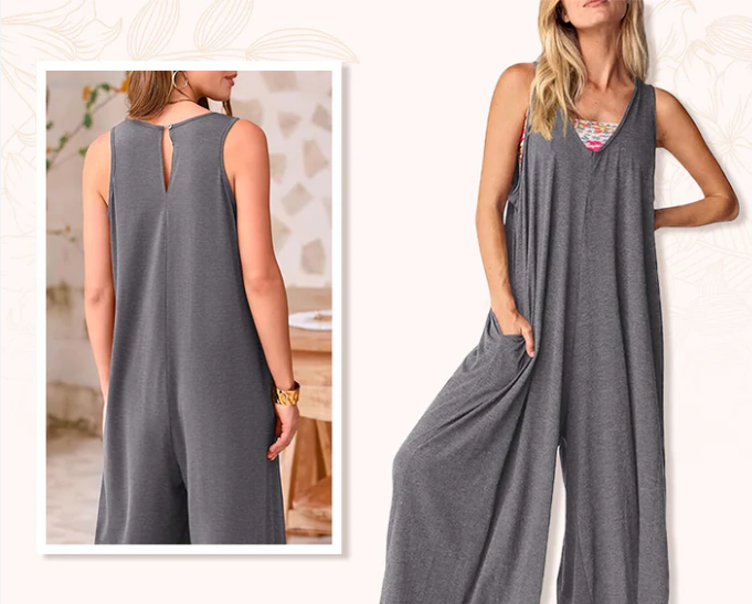 Brisa Urbana – soft flair with a V-neck and wide legs