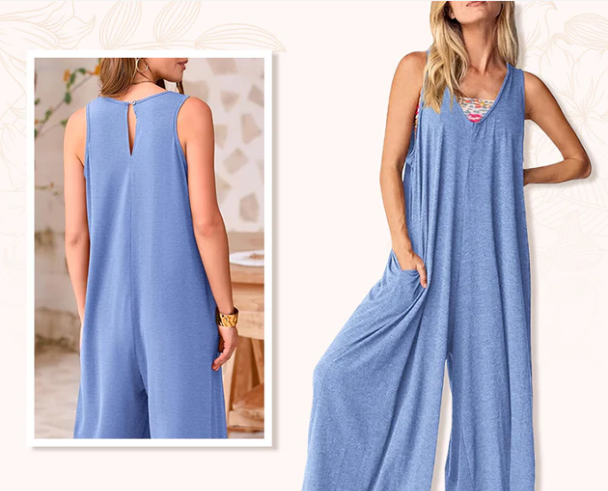 Brisa Urbana – soft flair with a V-neck and wide legs