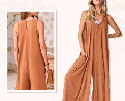 Brisa Urbana – soft flair with a V-neck and wide legs