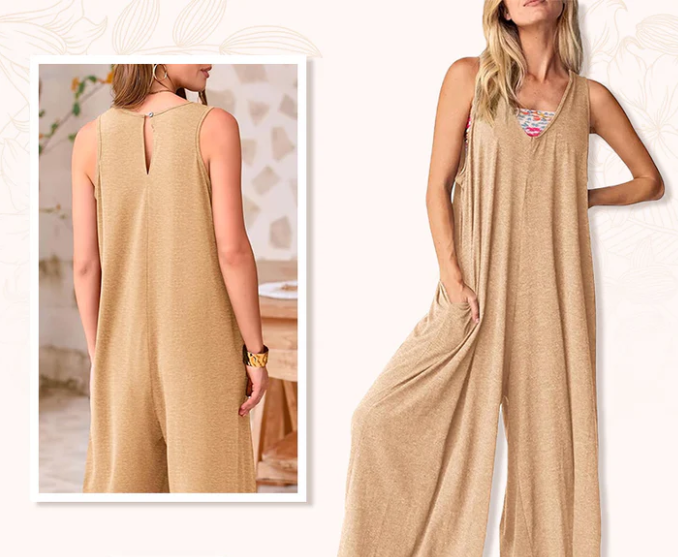 Brisa Urbana – soft flair with a V-neck and wide legs