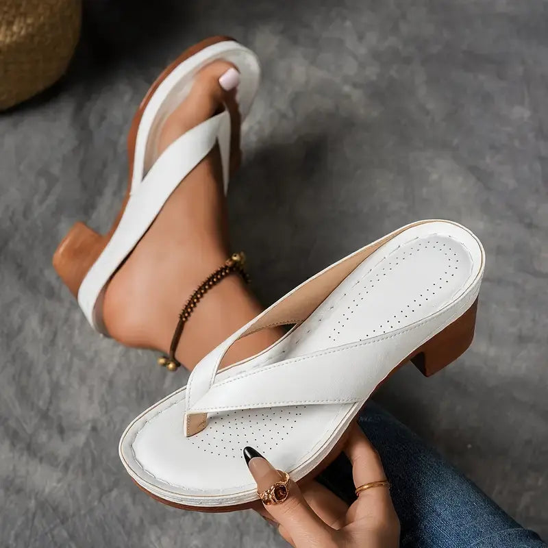 Louise – orthopedic heeled slipper in serene comfort