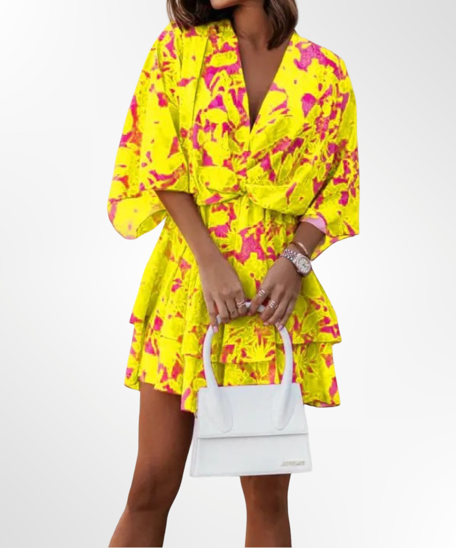 Susana – sunlit grace mini dress