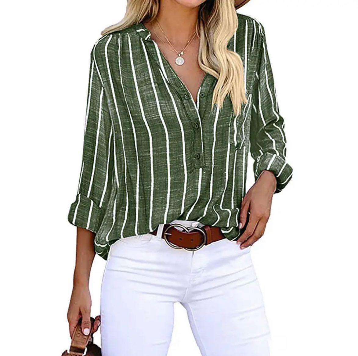 Giana – sunlit rhythm striped blouse