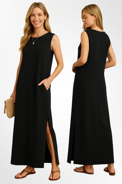 Emma – soft cascade maxi dress