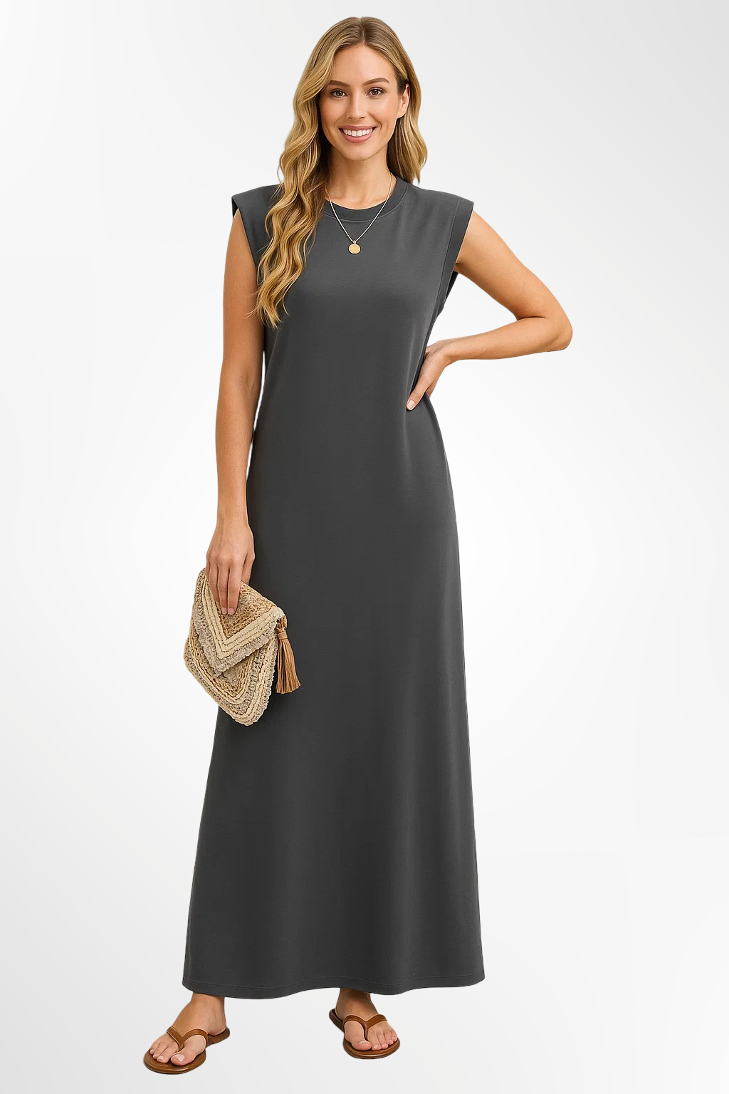 Emma – soft cascade maxi dress