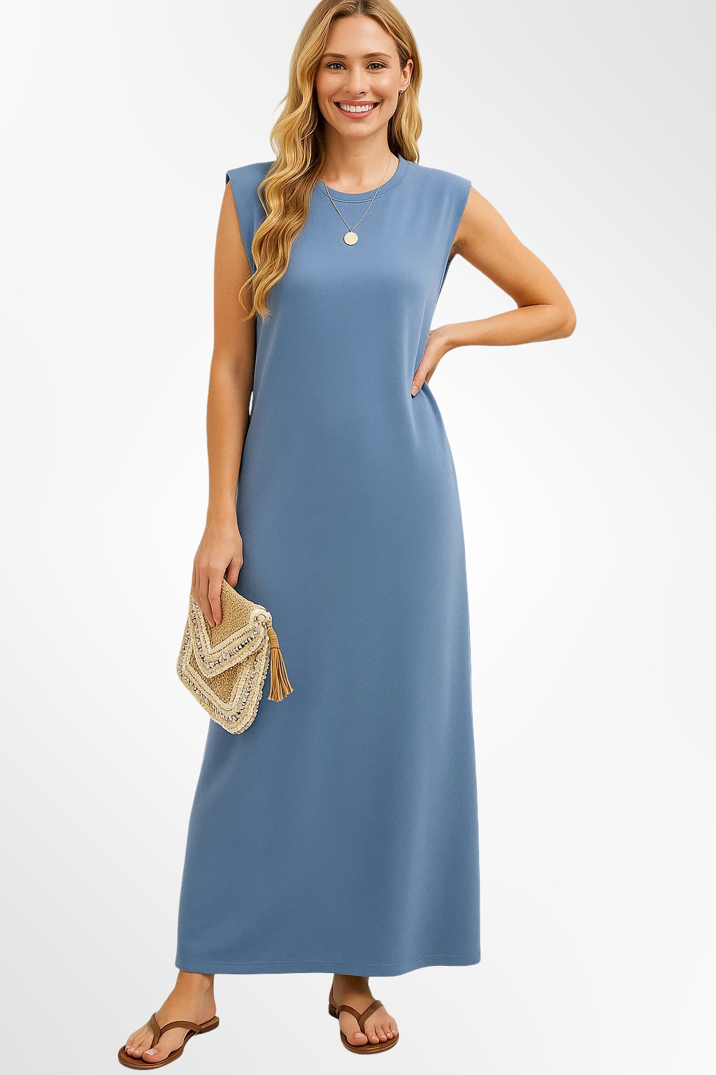 Emma – soft cascade maxi dress