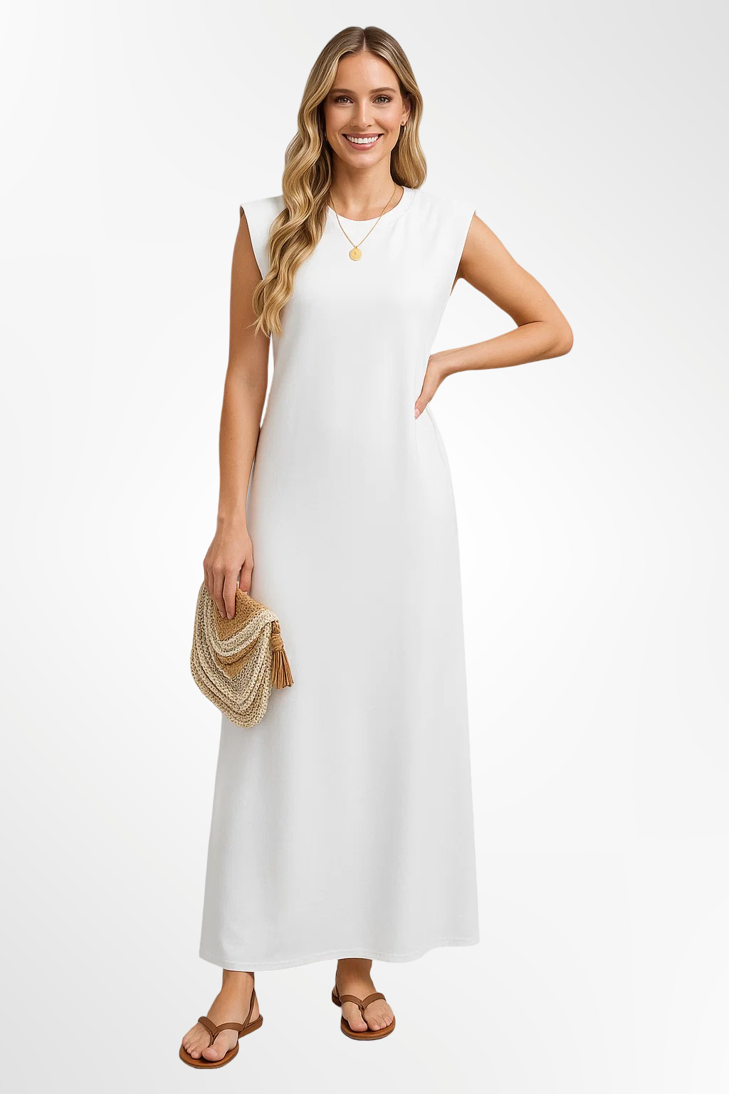Emma – soft cascade maxi dress