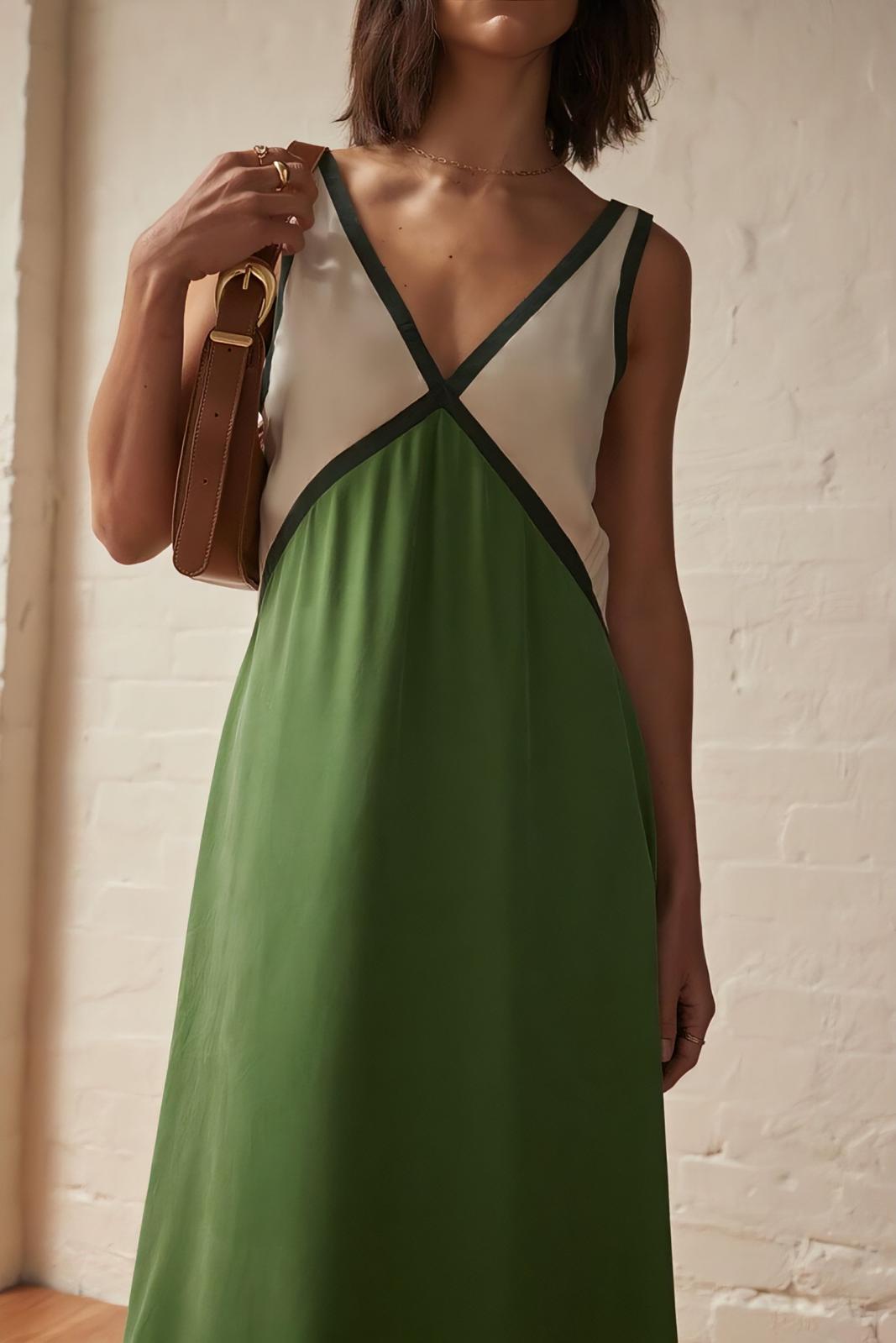 Elena – timeless ease sleeveless midi dress