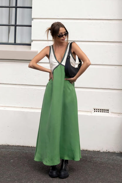 Elena – timeless ease sleeveless midi dress