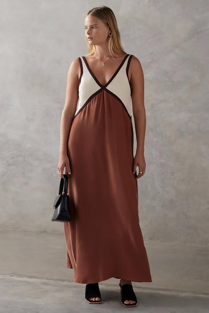 Elena – timeless ease sleeveless midi dress