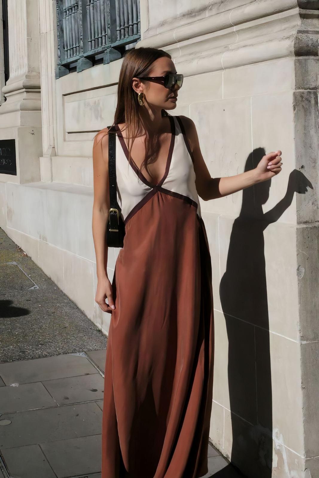 Elena – timeless ease sleeveless midi dress