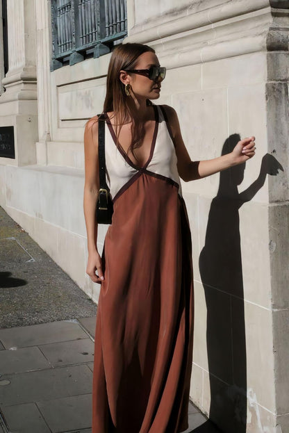 Elena – timeless ease sleeveless midi dress