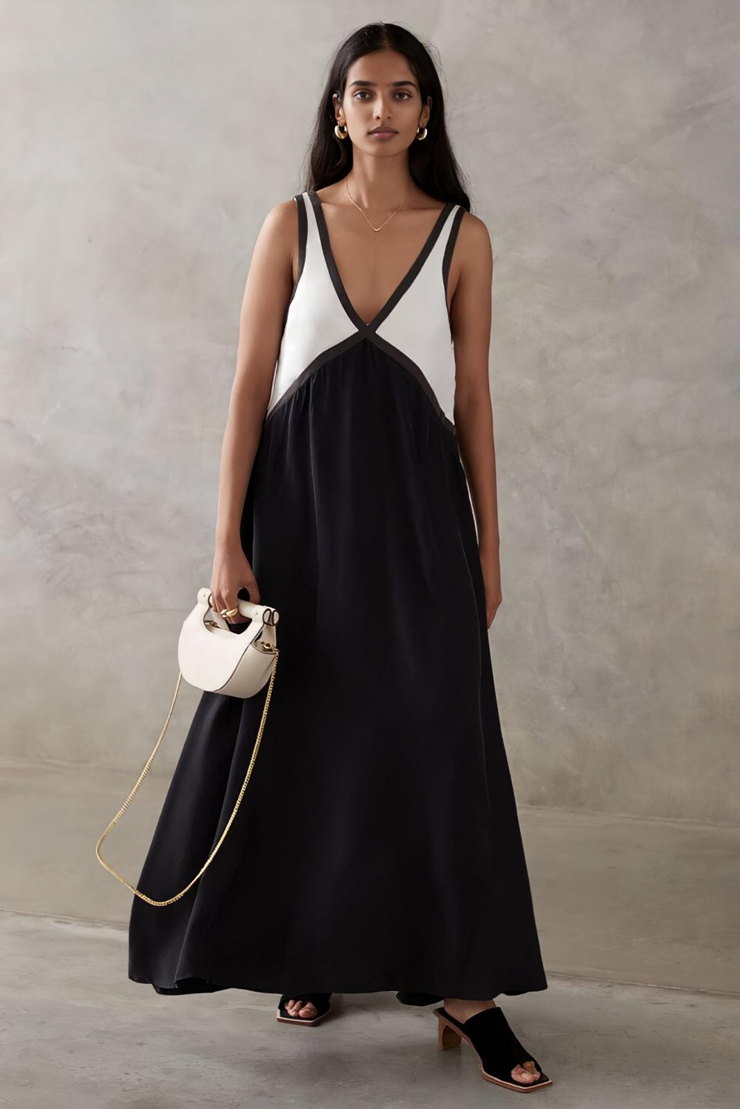 Elena – timeless ease sleeveless midi dress