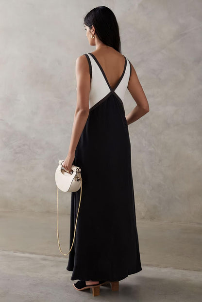 Elena – timeless ease sleeveless midi dress
