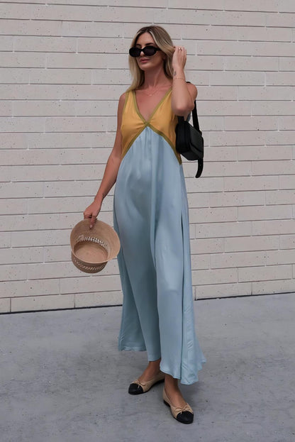 Elena – timeless ease sleeveless midi dress