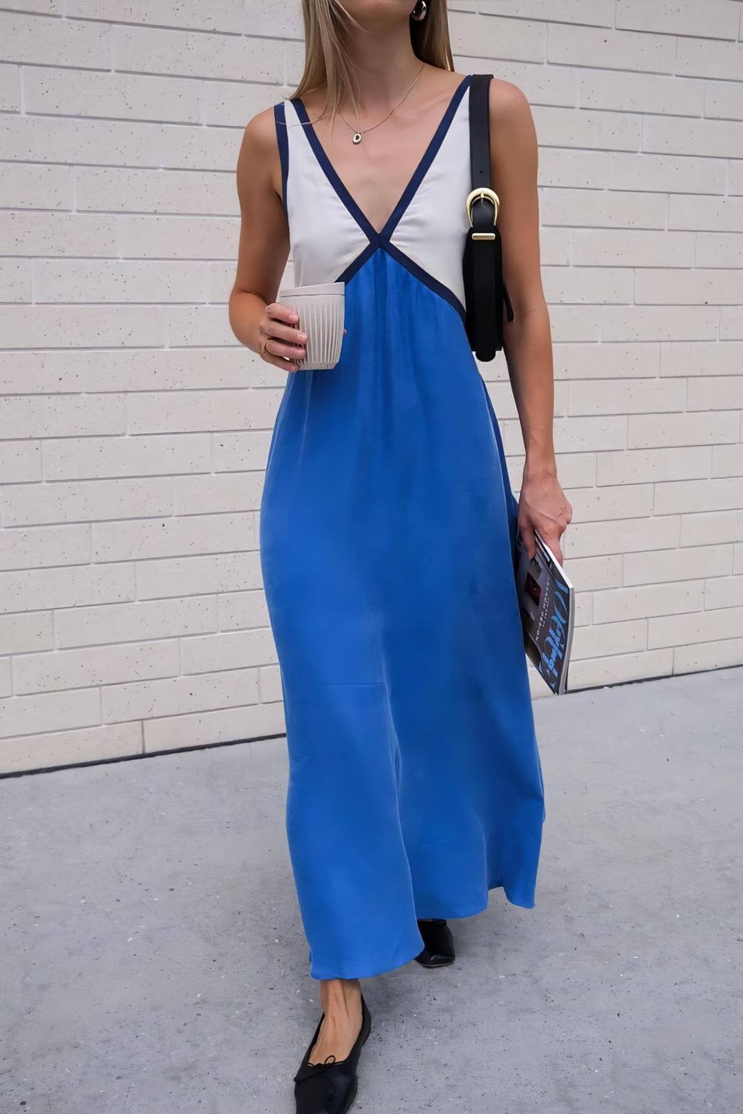 Elena – timeless ease sleeveless midi dress