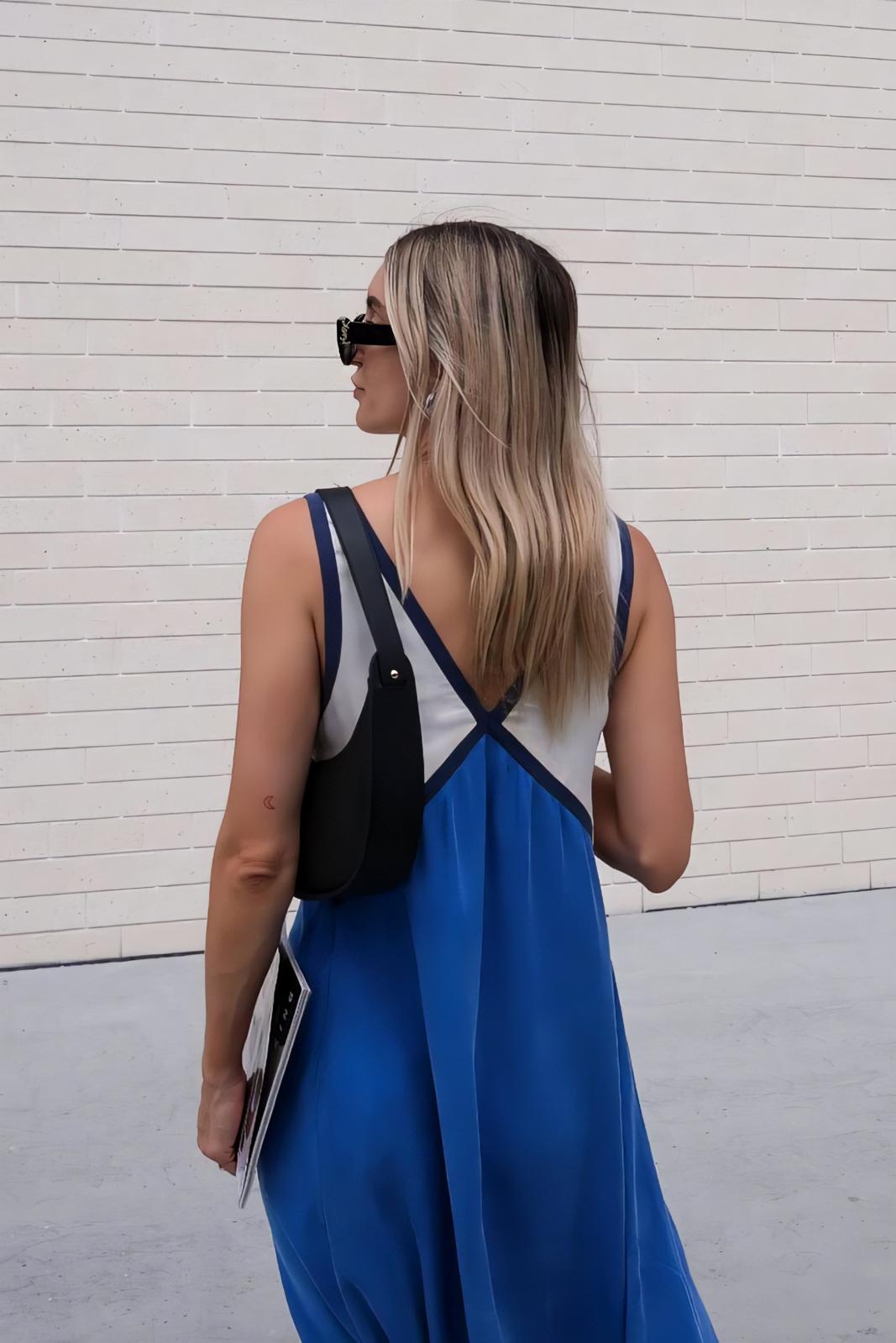 Elena – timeless ease sleeveless midi dress