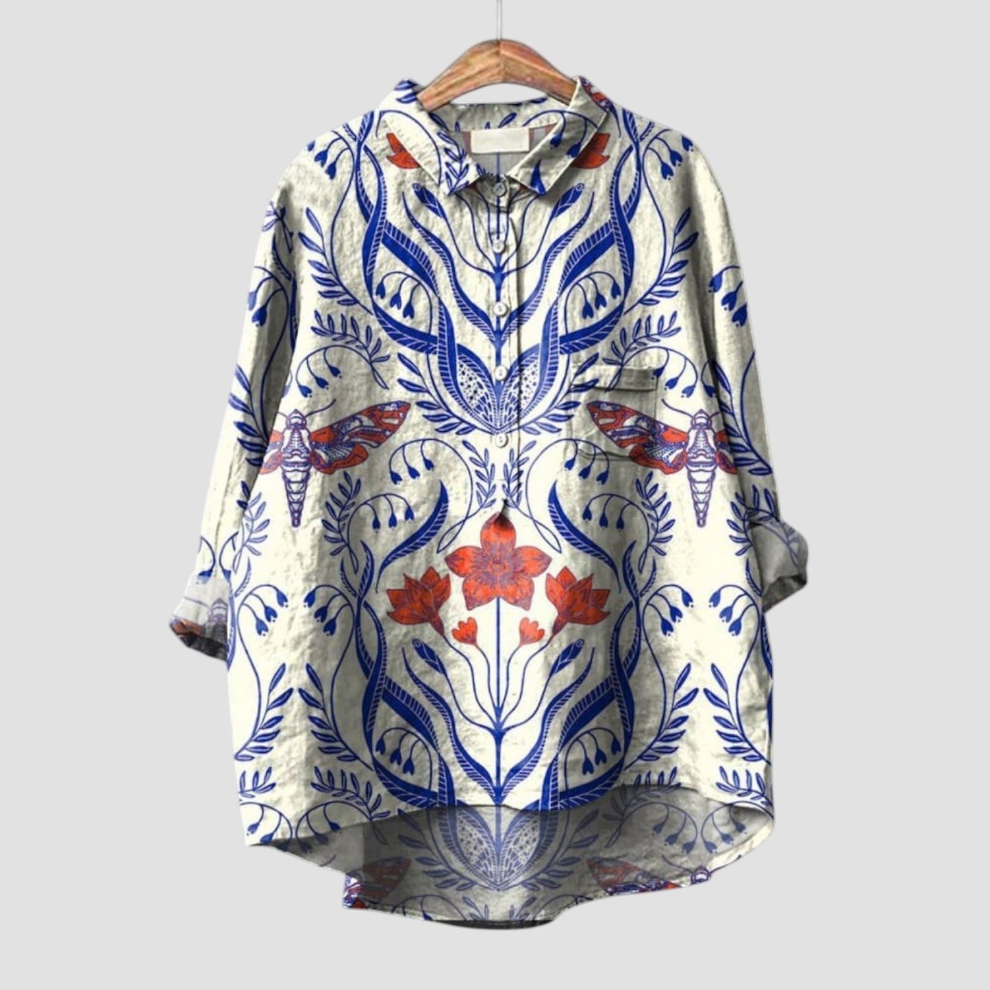 Ivana – botanical breeze oversized shirt