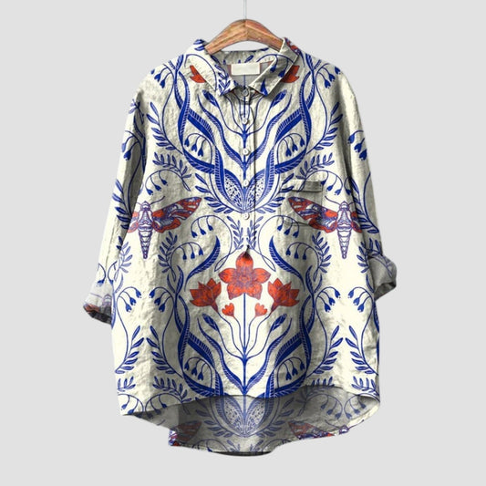 Ivana – botanical breeze oversized shirt