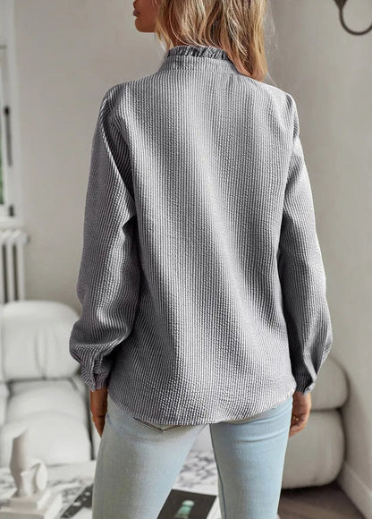Belle – effortless charm polo blouse