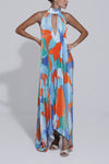Isla – flowing elegance halter maxi dress