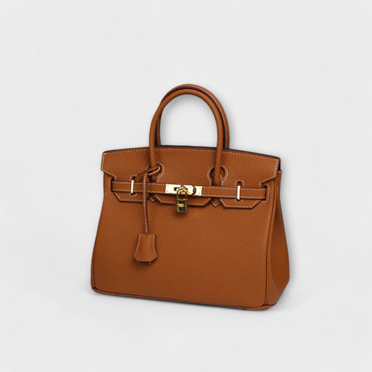LUXURIOUS-LEATHER HANDBAG