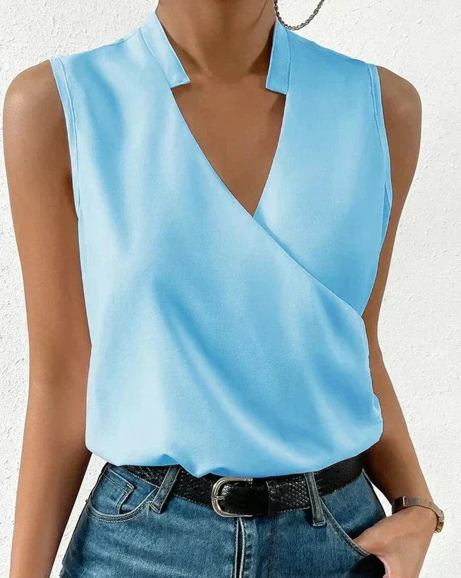 Jenna – satin dusk blouse