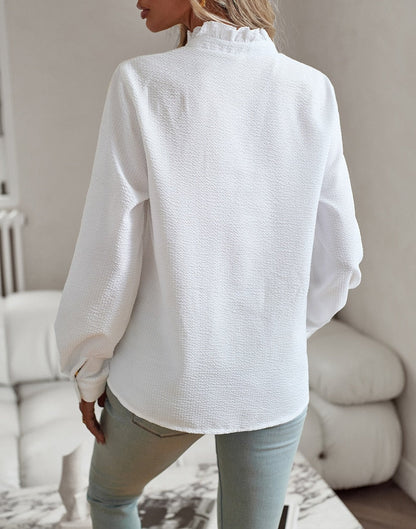 Belle – effortless charm polo blouse