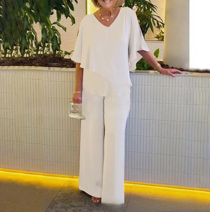 MELANIE - CHIC & COMFORTABLE WIDE-LEG ENSEMBLE