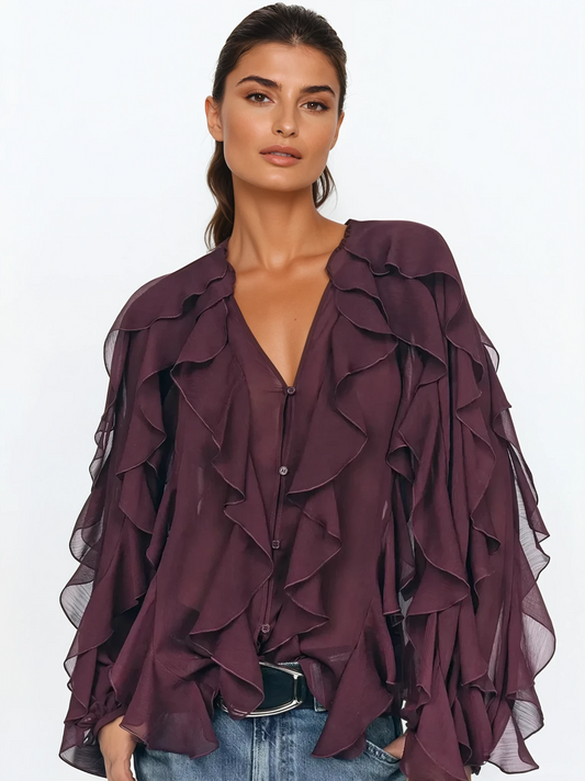PURE DESIRE - RUFFLE BLOUSE