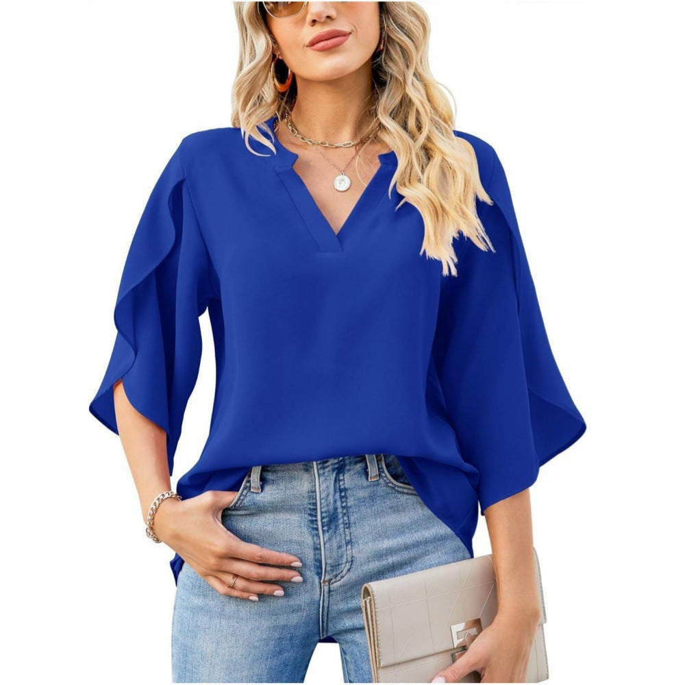 Leni – soft grace v-neck blouse