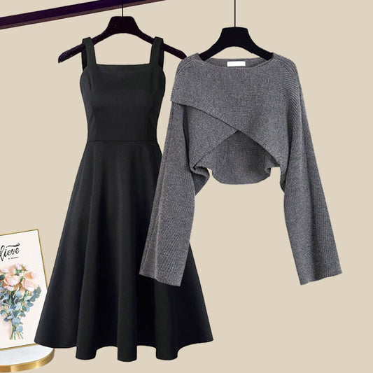 DUOCHIC - THE 2-IN-1 KNIT DRESS SET