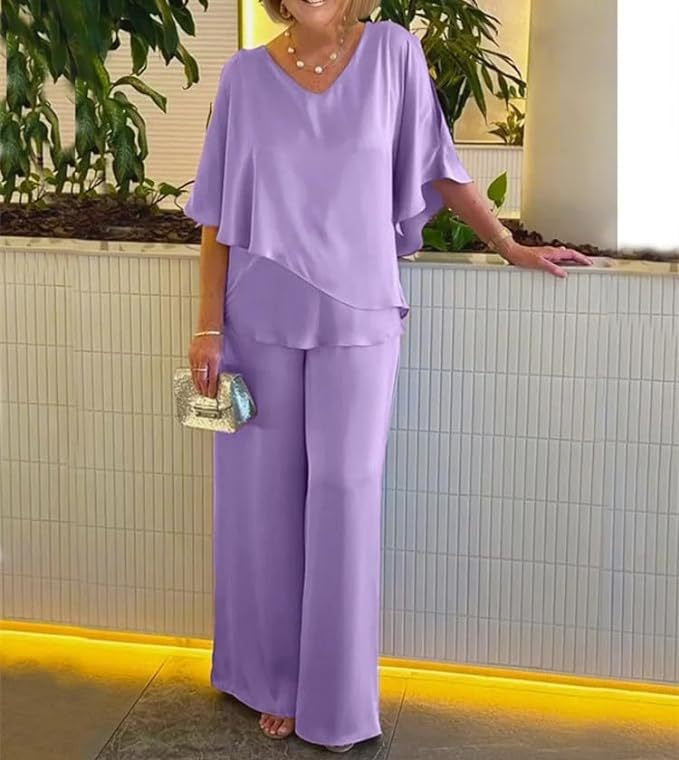 MELANIE - CHIC & COMFORTABLE WIDE-LEG ENSEMBLE