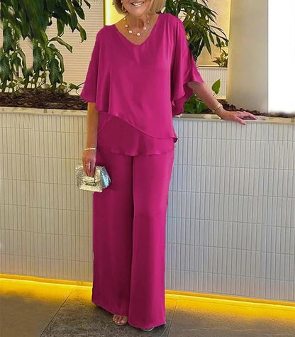 MELANIE - CHIC & COMFORTABLE WIDE-LEG ENSEMBLE