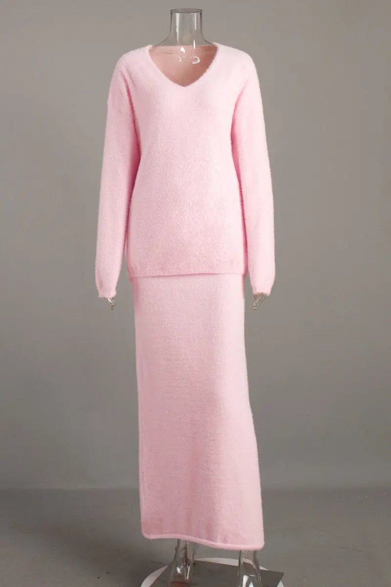 Mia – soft twilight knitwear set