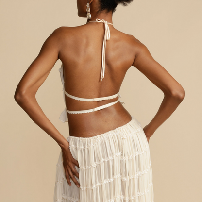 CHIC WENDY HALTER -TOP AND SKIRT ENSEMBLE
