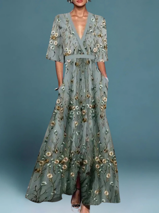 FLORENCE - LONG FLORAL DRESS