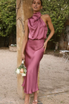 Émma – satin halter elegance