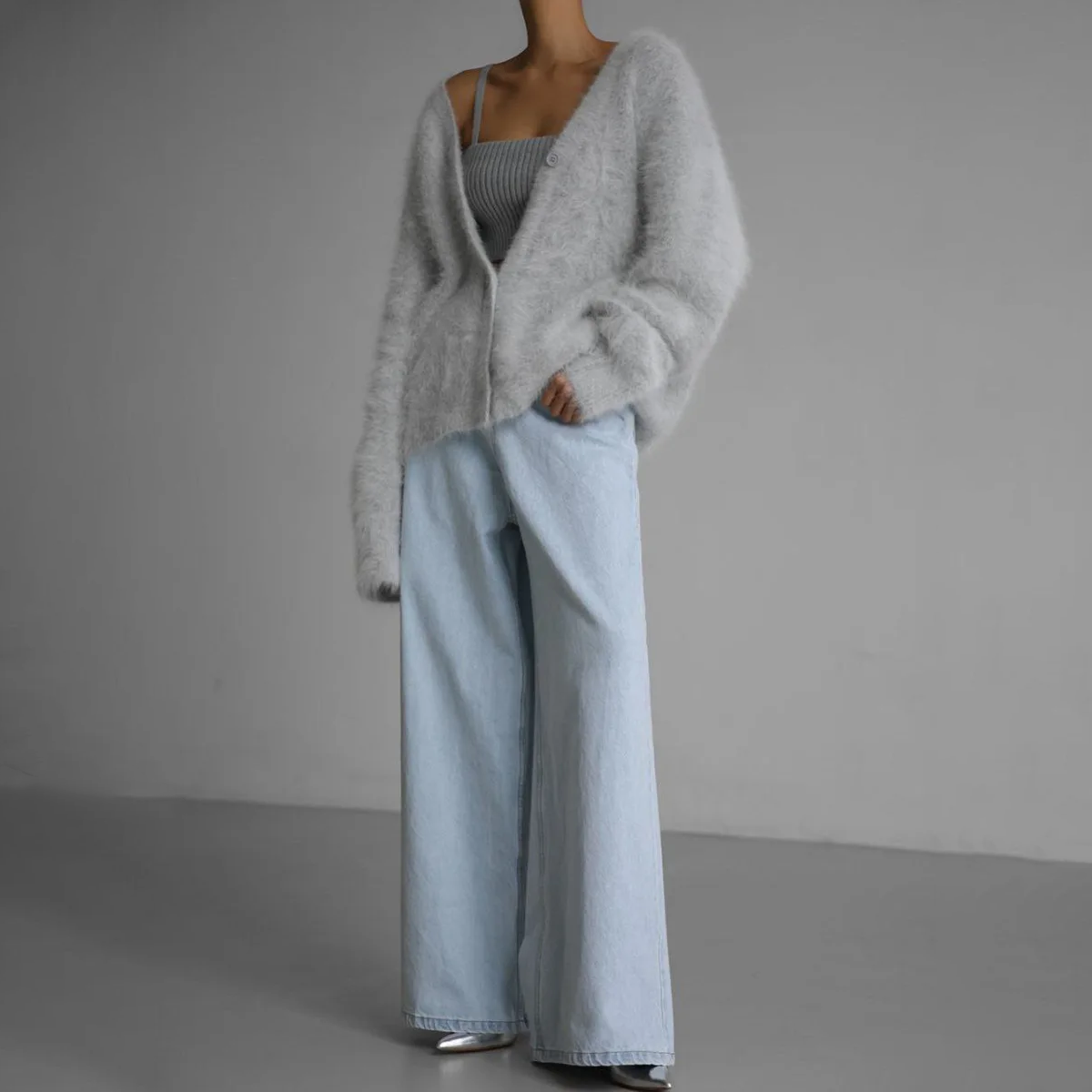 Luna-soft cardigan in a cashmere look