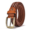 ALESSIO – WOVEN LEATHER MEN'S BELT (VINTAGE)
