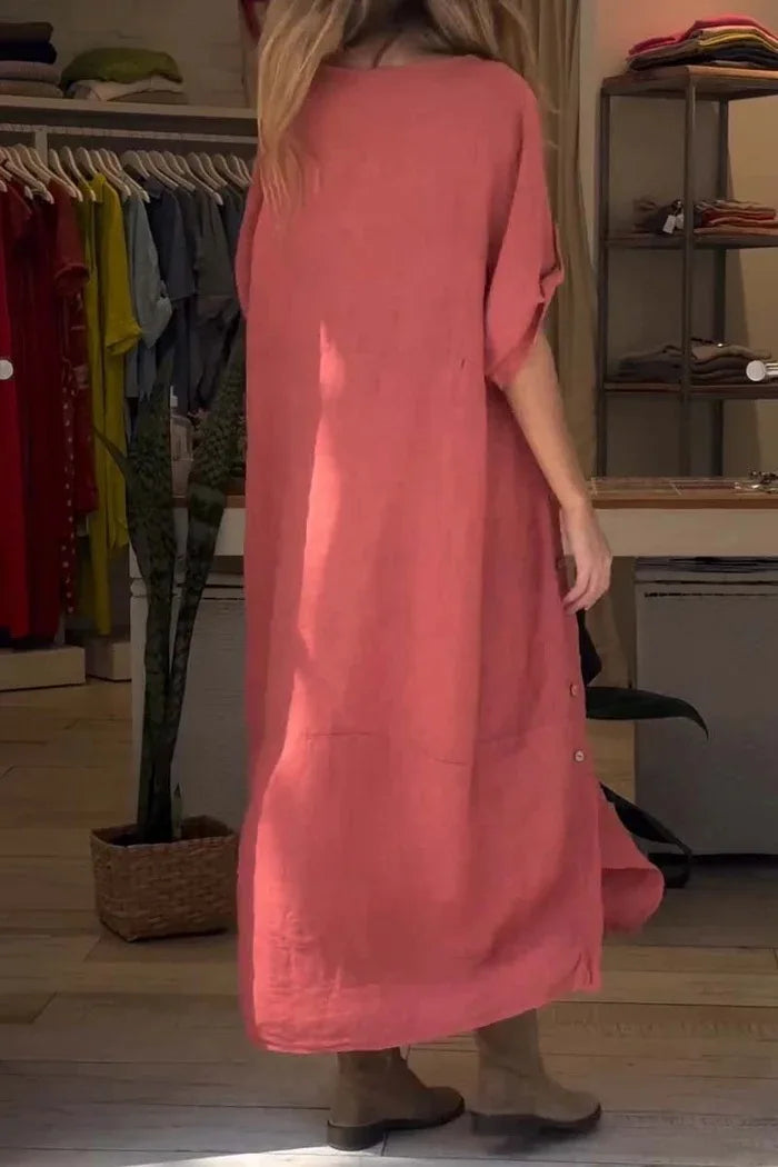SÉLENA - ELEGANT DRESS WITH BUTTONS