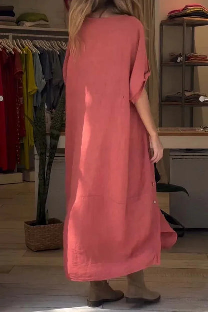 SÉLENA - ELEGANT DRESS WITH BUTTONS
